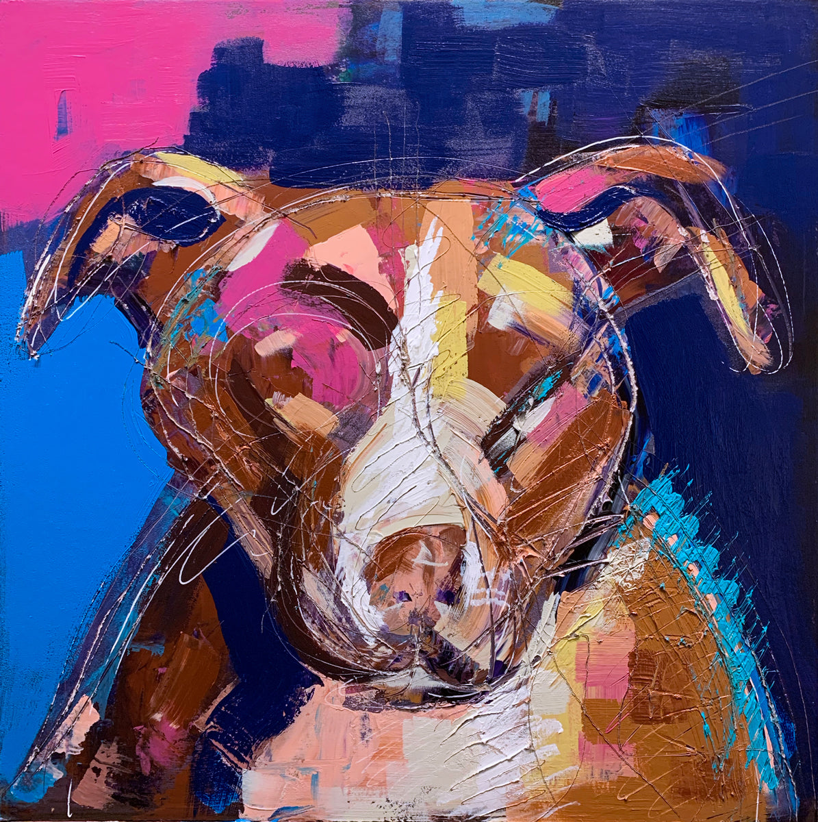 Pitbull 2 - Original Painting *