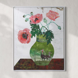 Ducks with Poppies - Original Painting *
