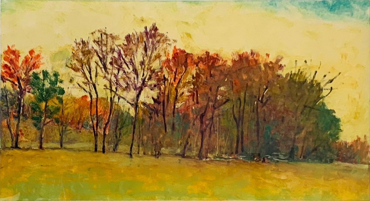 Red Autumn I - Original Painting *