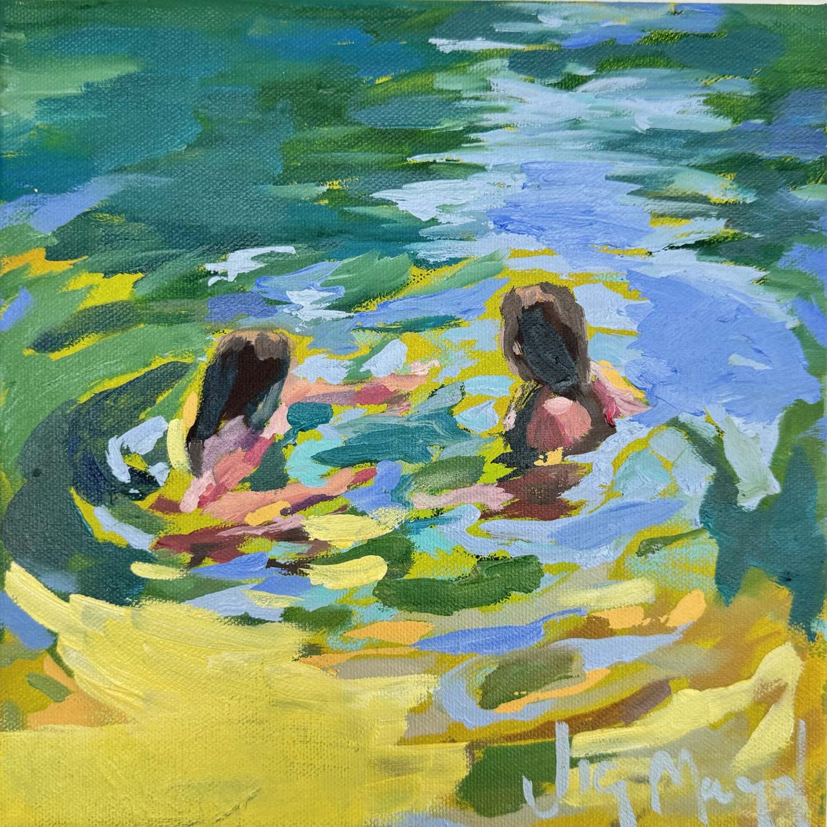Reflections in the Water - Original Painting *