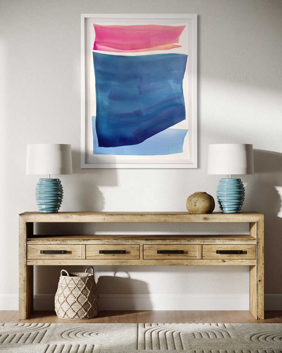 Sundown at Sea - Original Watercolor Painting *