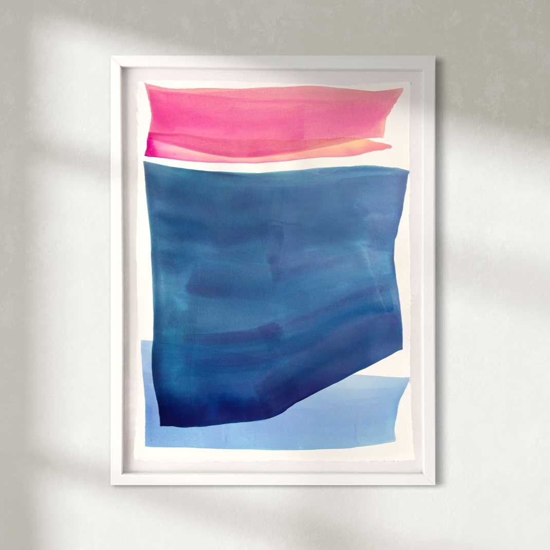 Sundown at Sea - Original Watercolor Painting *