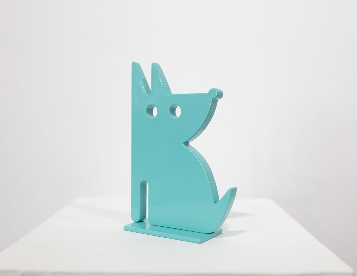 Sitting Dog - Original Steel Sculpture