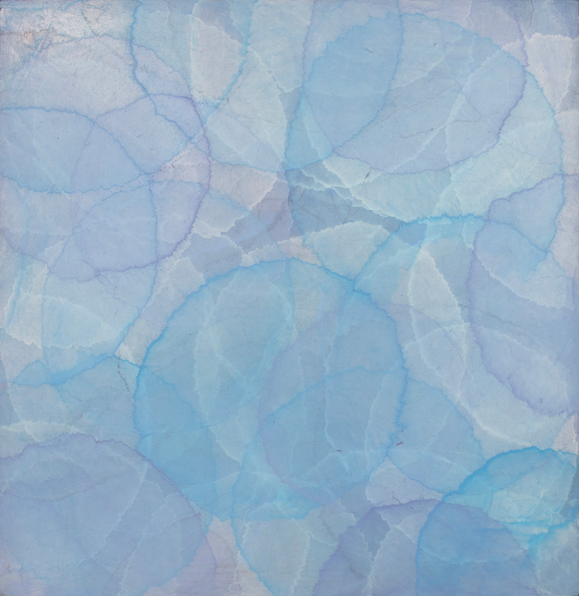 An abstract layered circle painting by Roger Mudre.