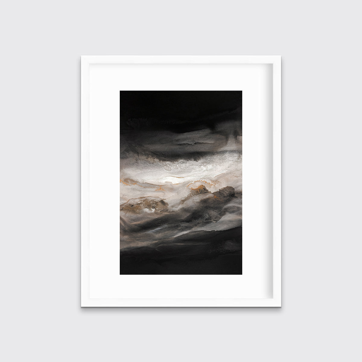 Smoky-Eyes-1_White-Frame-mat_on-a-wall