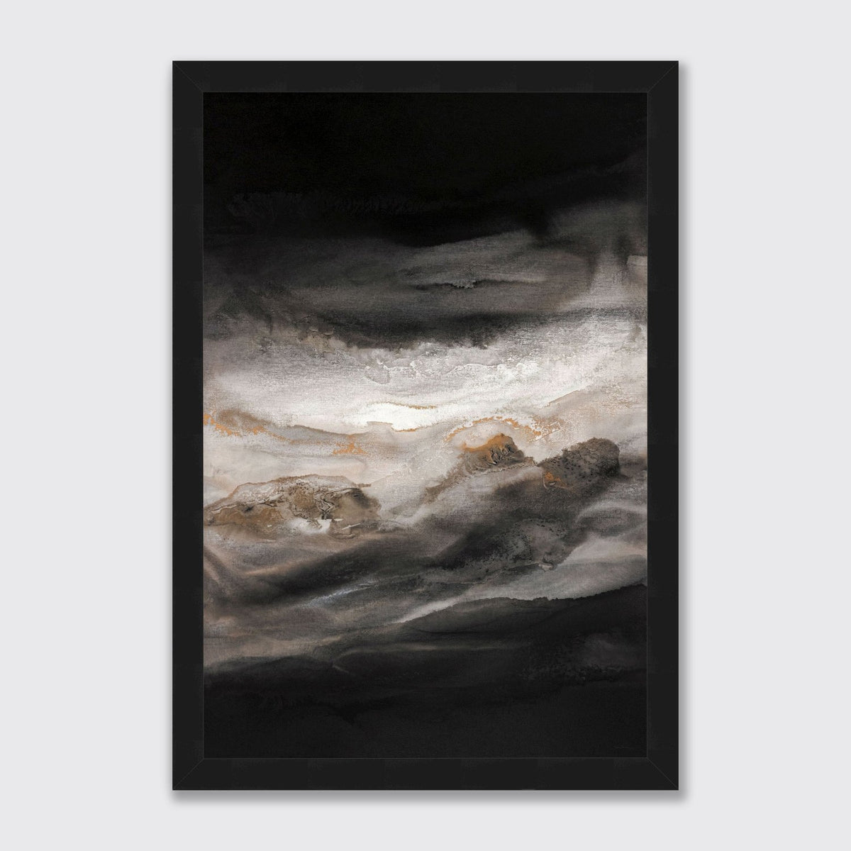 Smoky-Eyes-1_Black-Frame-on-a-wall