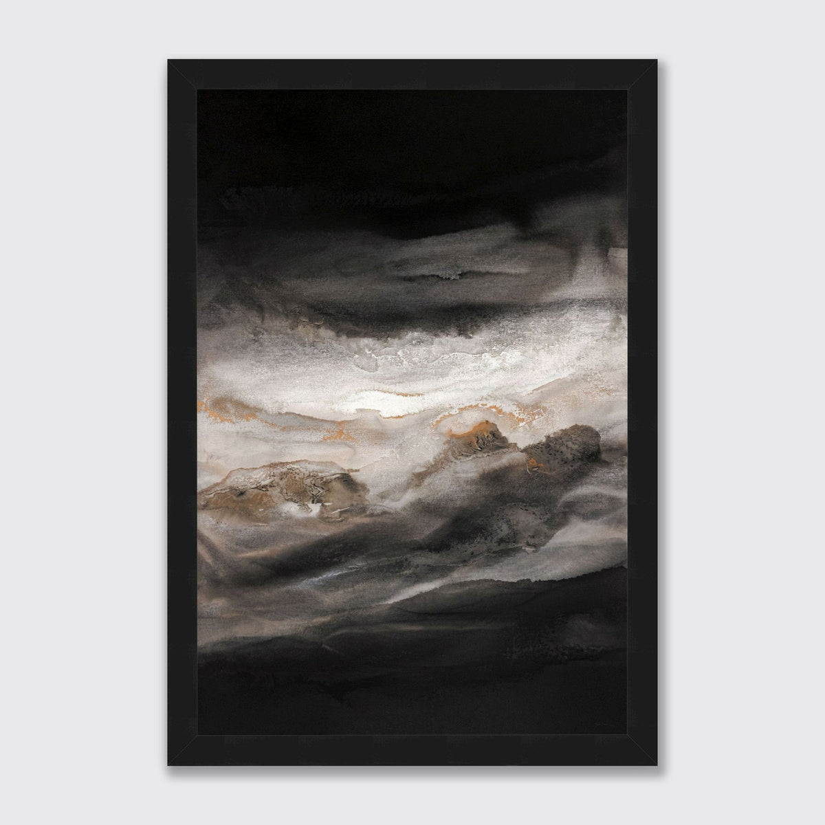 Smoky-Eyes-1 matted with a black Frames-on-a-wall.