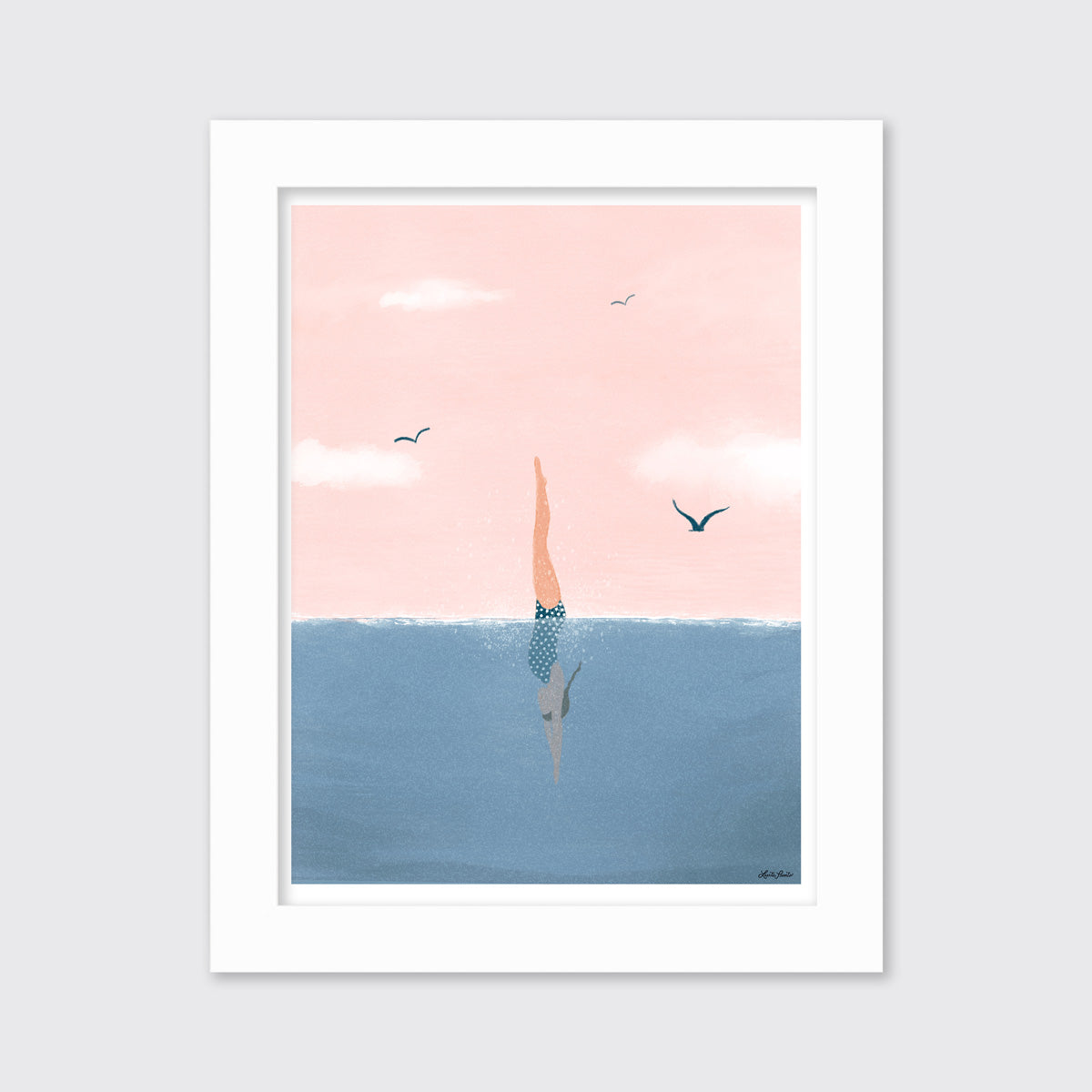 Swimmer - Open Edition Paper Print