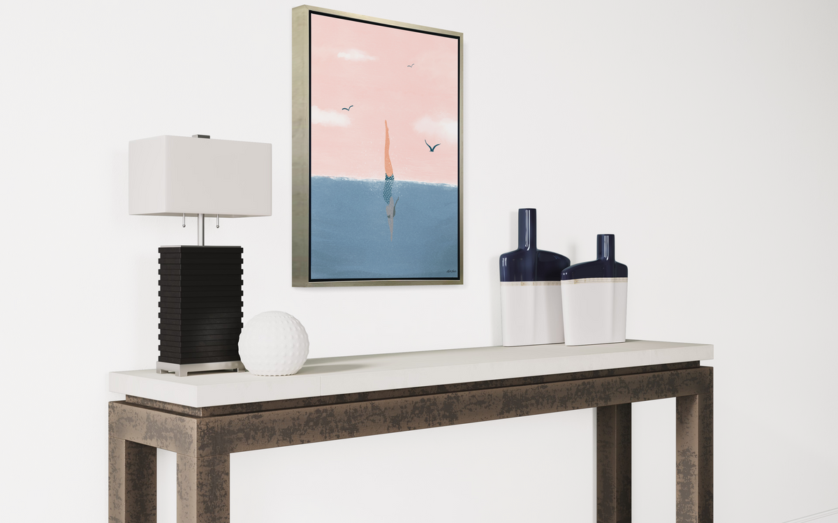 Swimmer - Open Edition Canvas Print