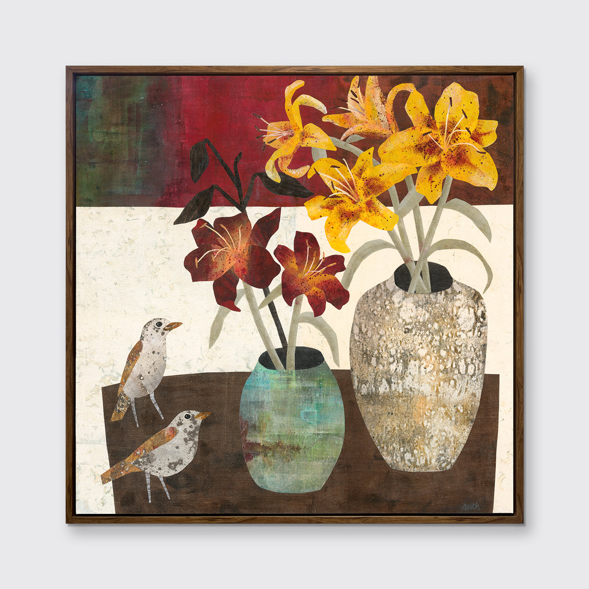 Thrushes - Open Edition Canvas Print