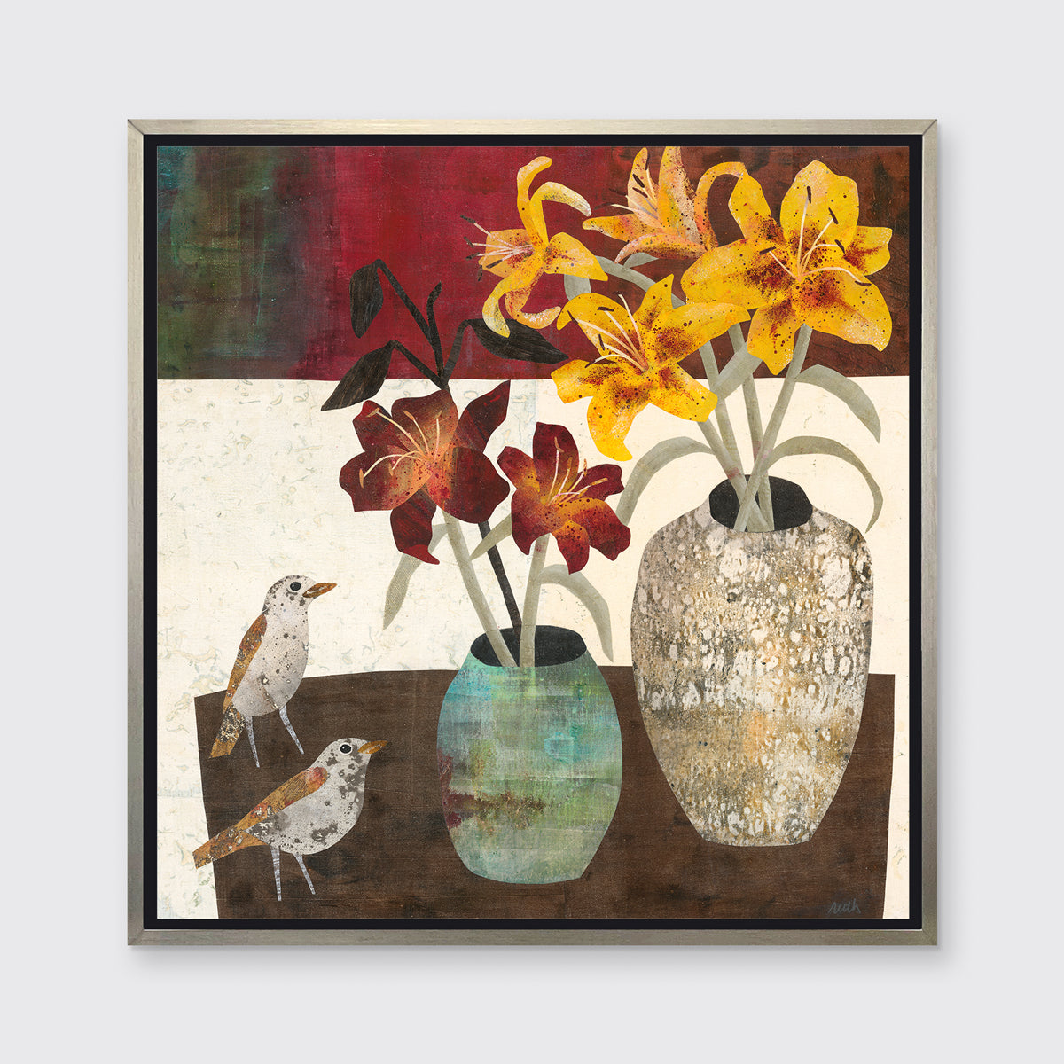 Thrushes - Open Edition Canvas Print
