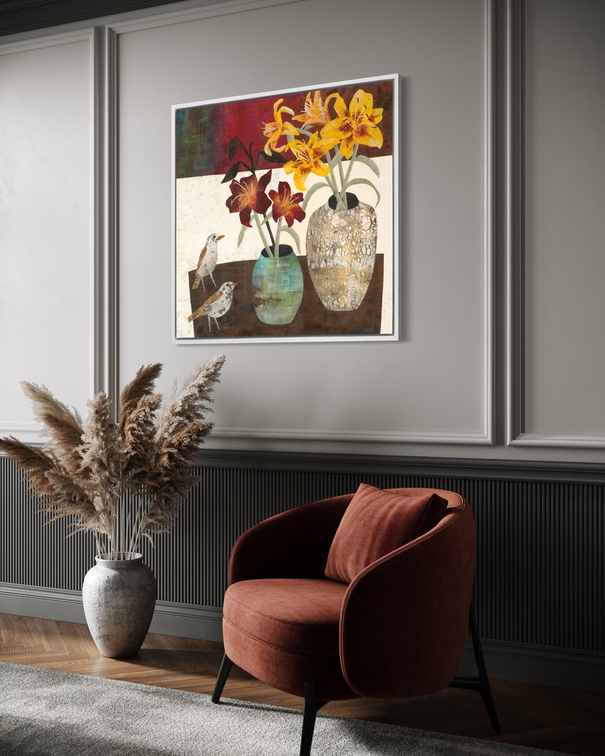 Thrushes - Open Edition Canvas Print