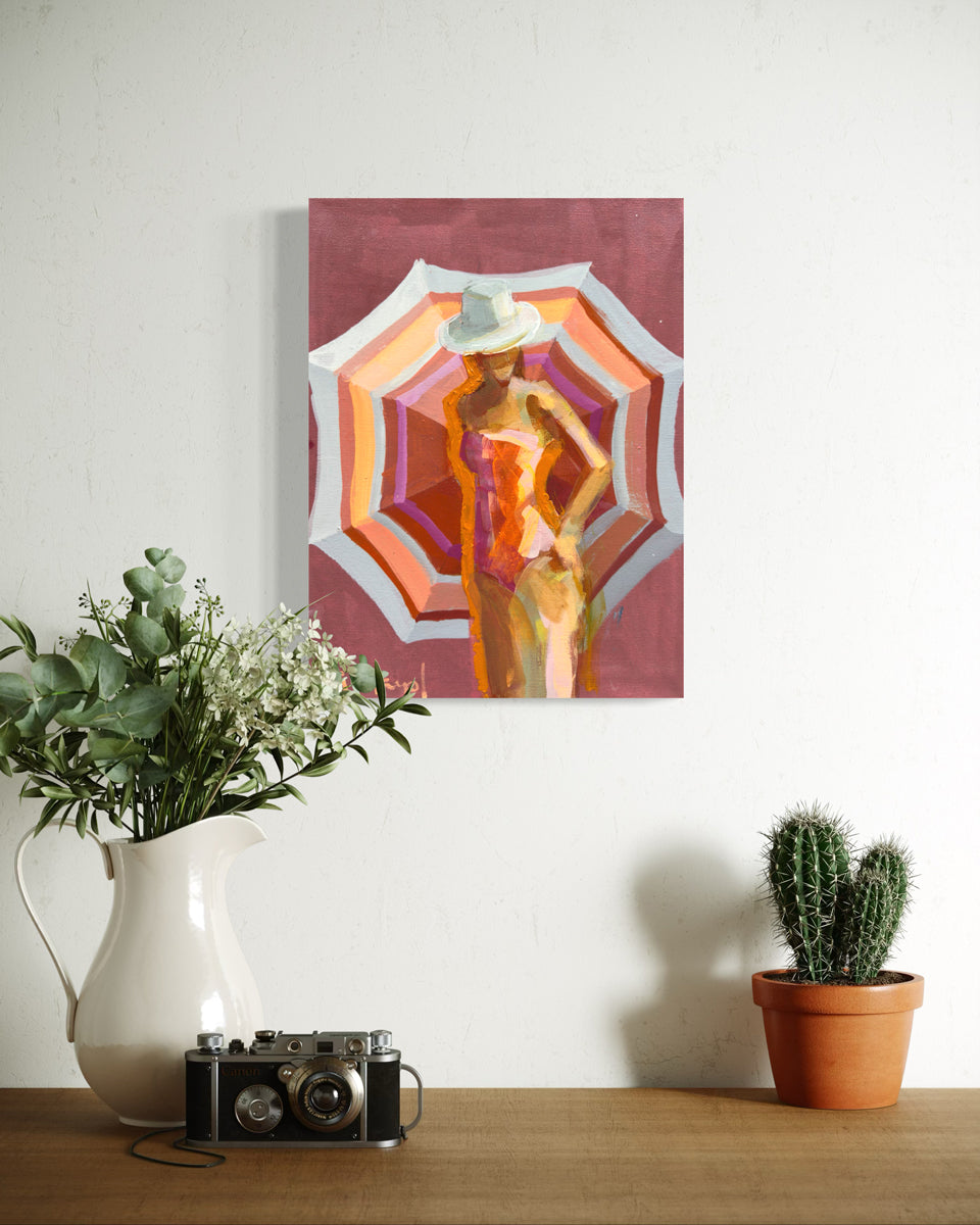 Umbrella Mini Swimmer Series XIX - Original Painting *