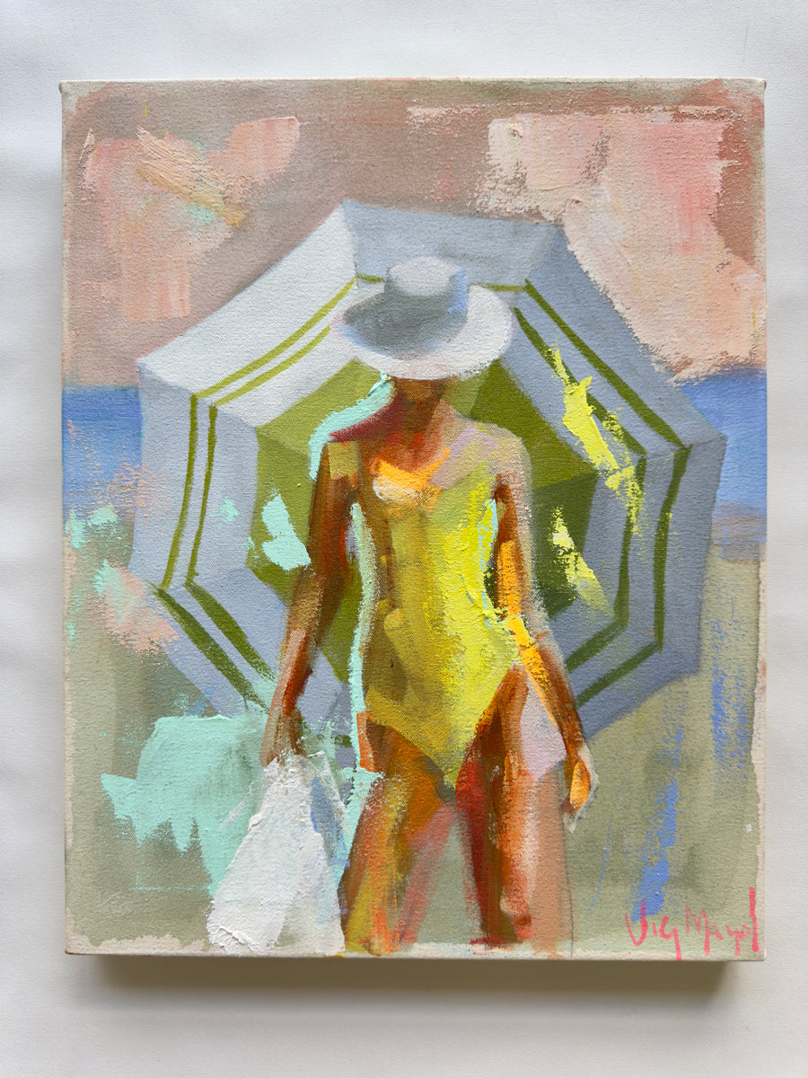 Umbrella Mini Swimmer Series XXI - Original Painting *