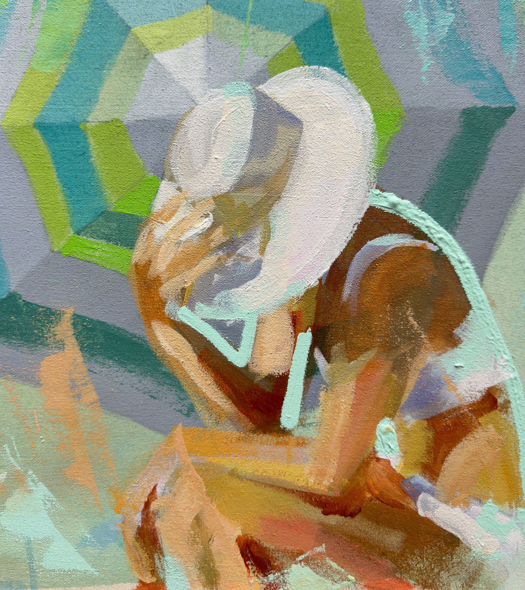 Umbrella Mini Swimmer Series XX - Original Painting *