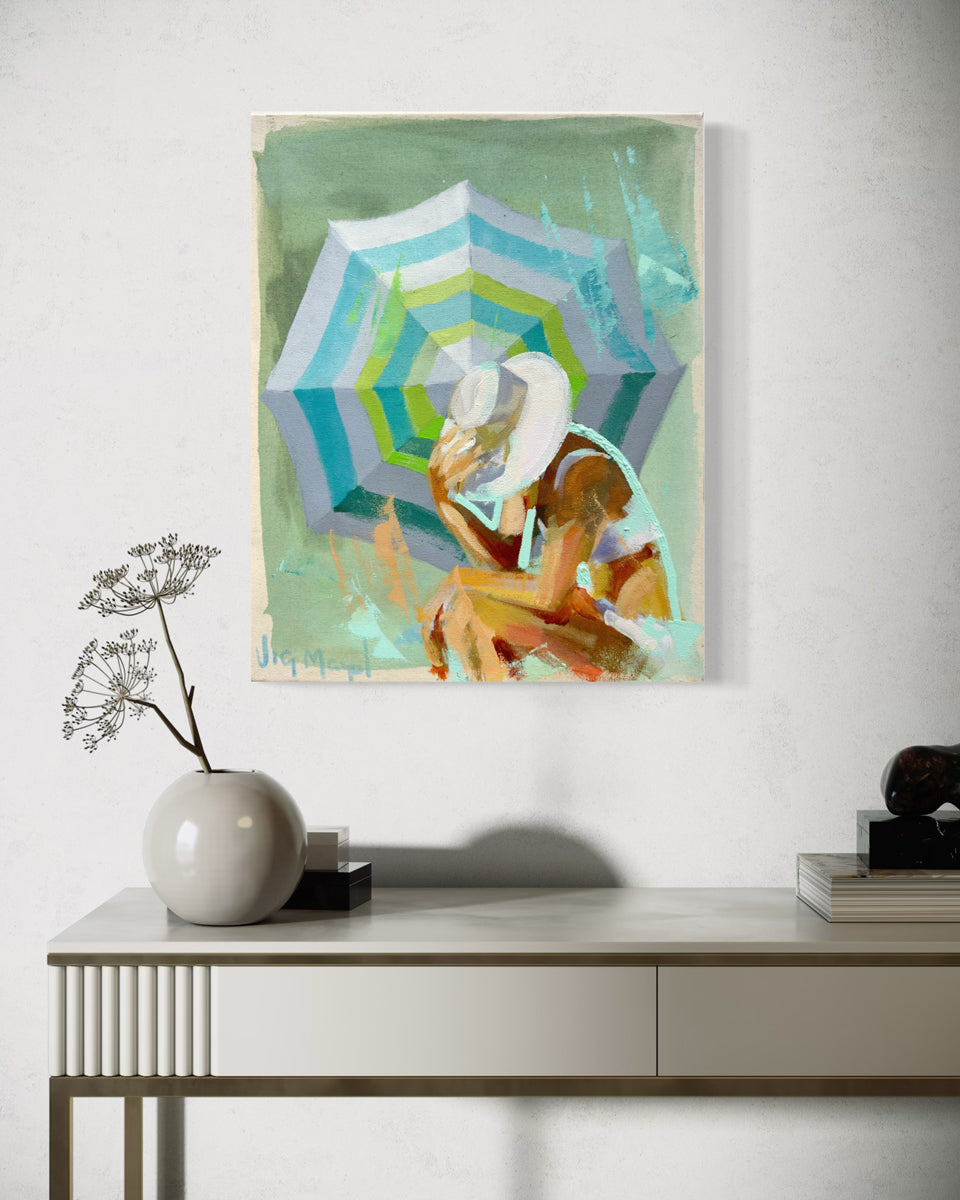 Umbrella Mini Swimmer Series XX - Original Painting *