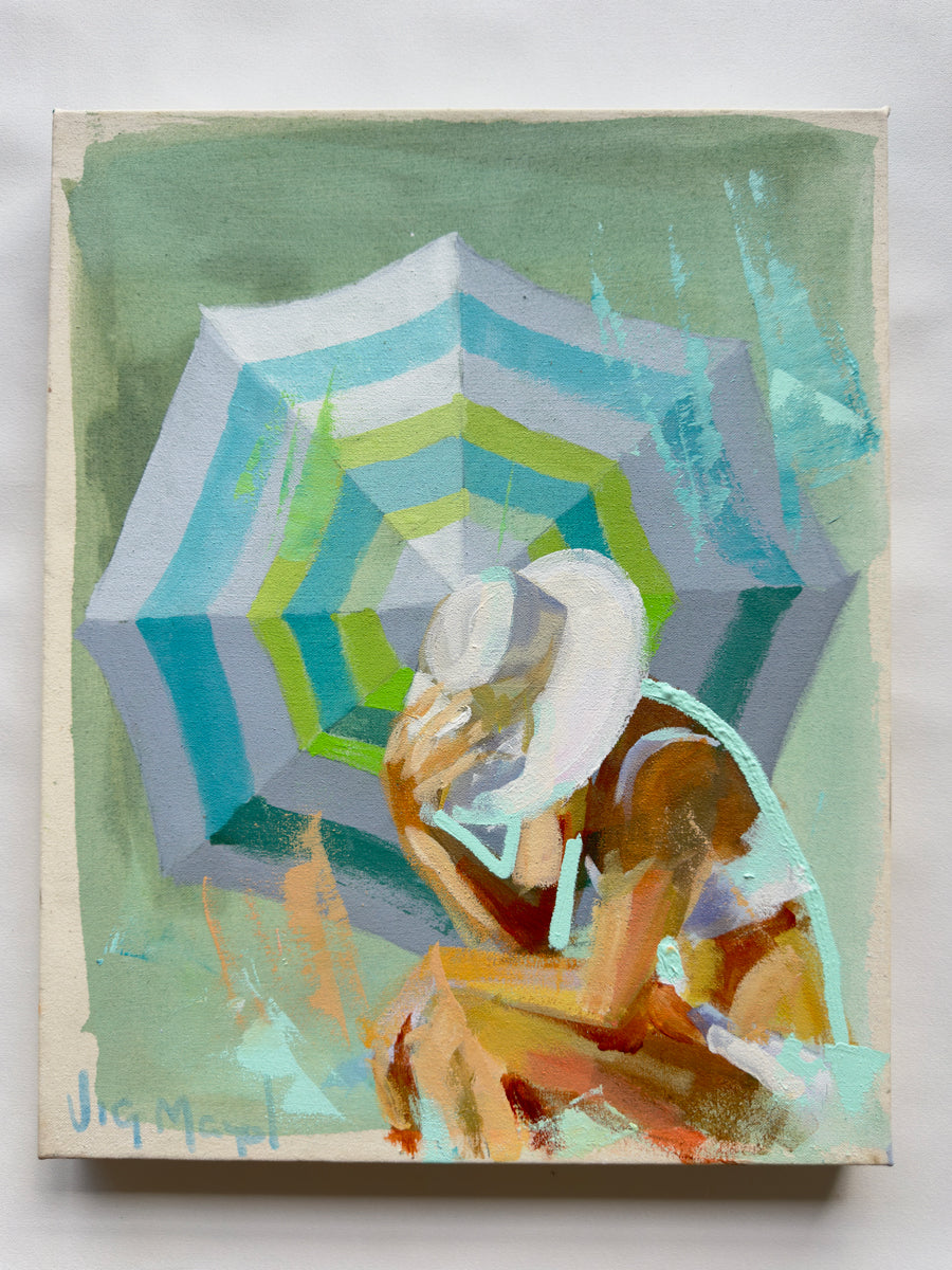 Umbrella Mini Swimmer Series XX - Original Painting *