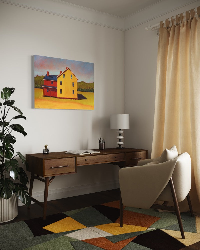 Vermillion & Ochre - Original Painting *