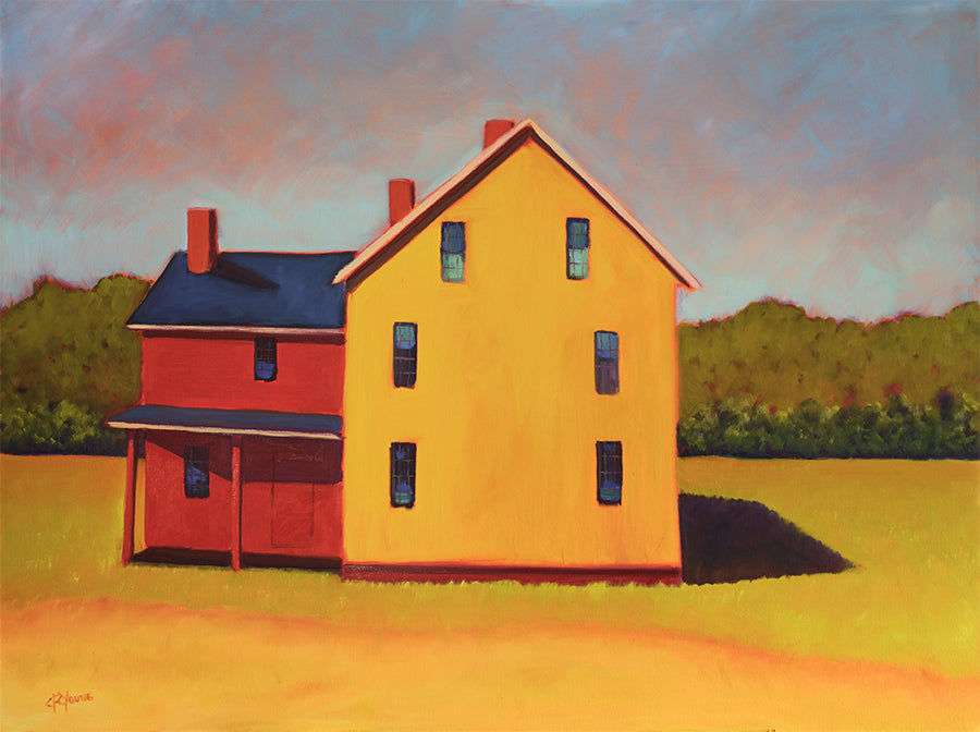 Vermillion & Ochre - Original Painting *