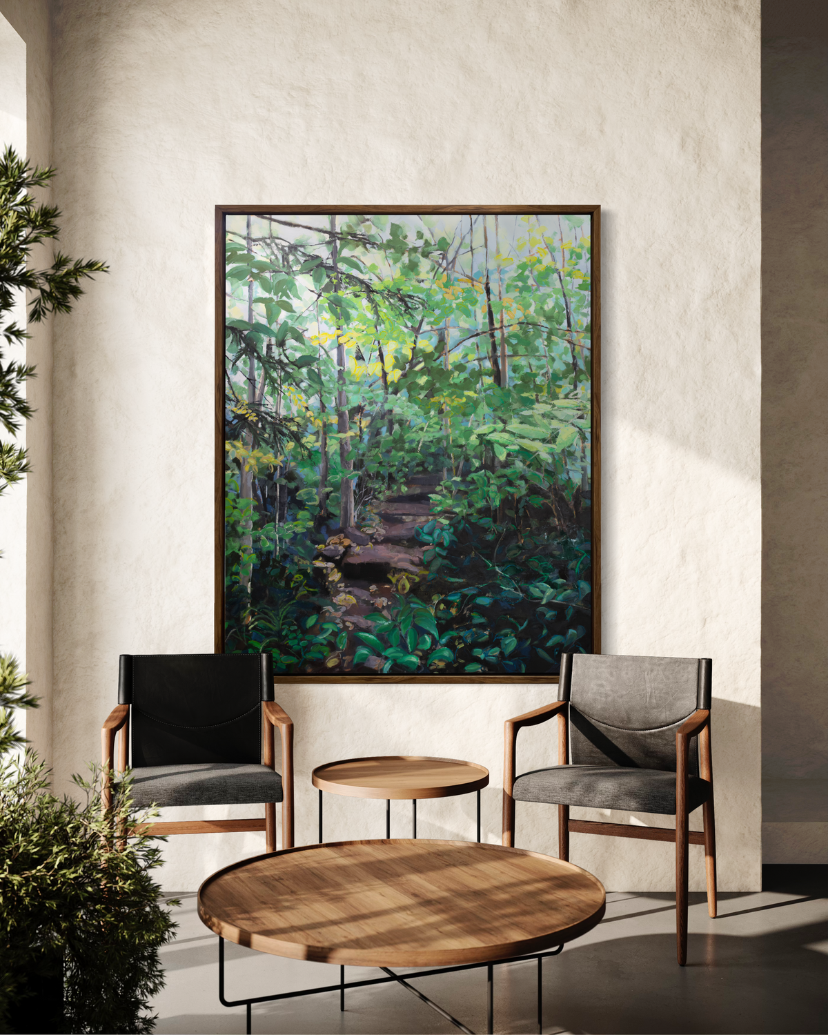 Walk in the Woods (Verdant Green) - Open Edition Canvas Print