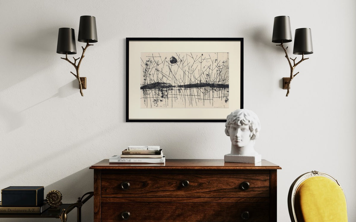 Winter Moon - Original Modern Painting *
