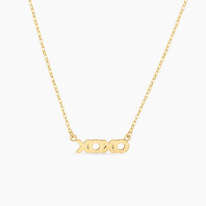 XOXO Script Necklace