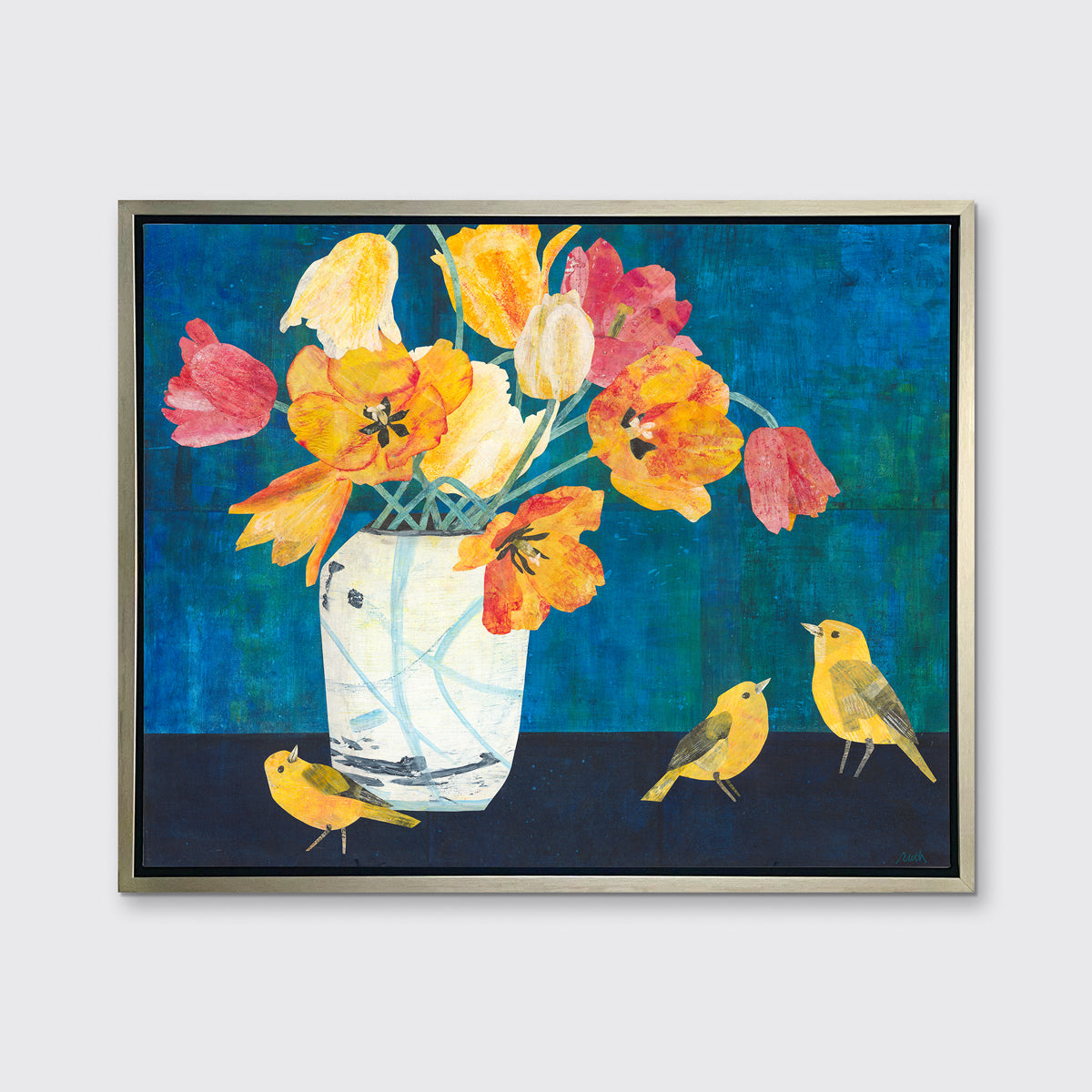 Yellow Warblers - Open Edition Canvas Print