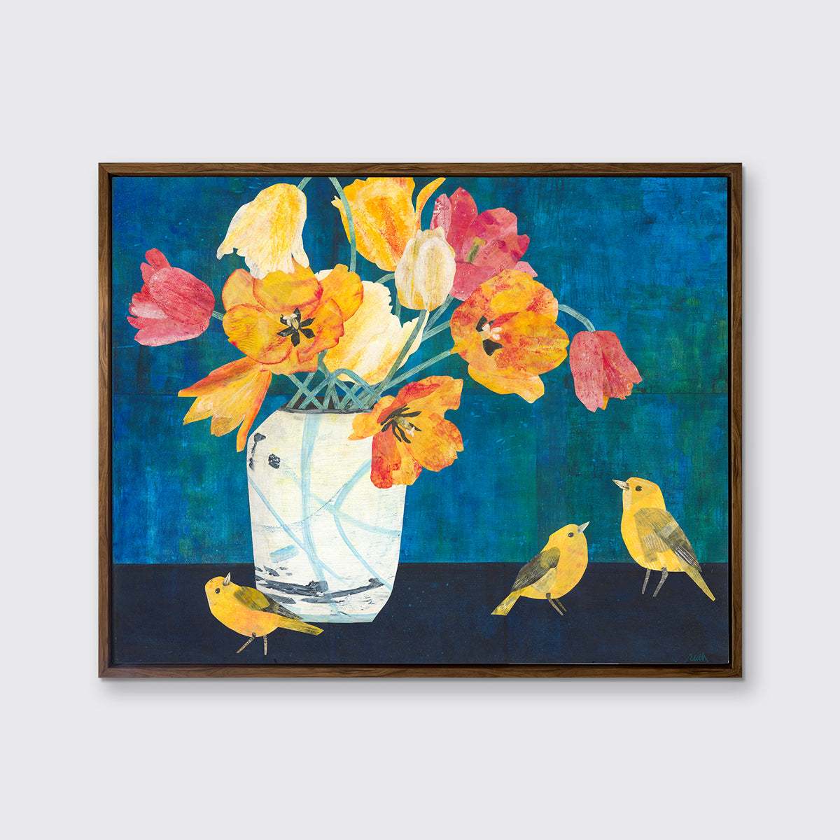 Yellow Warblers - Open Edition Canvas Print