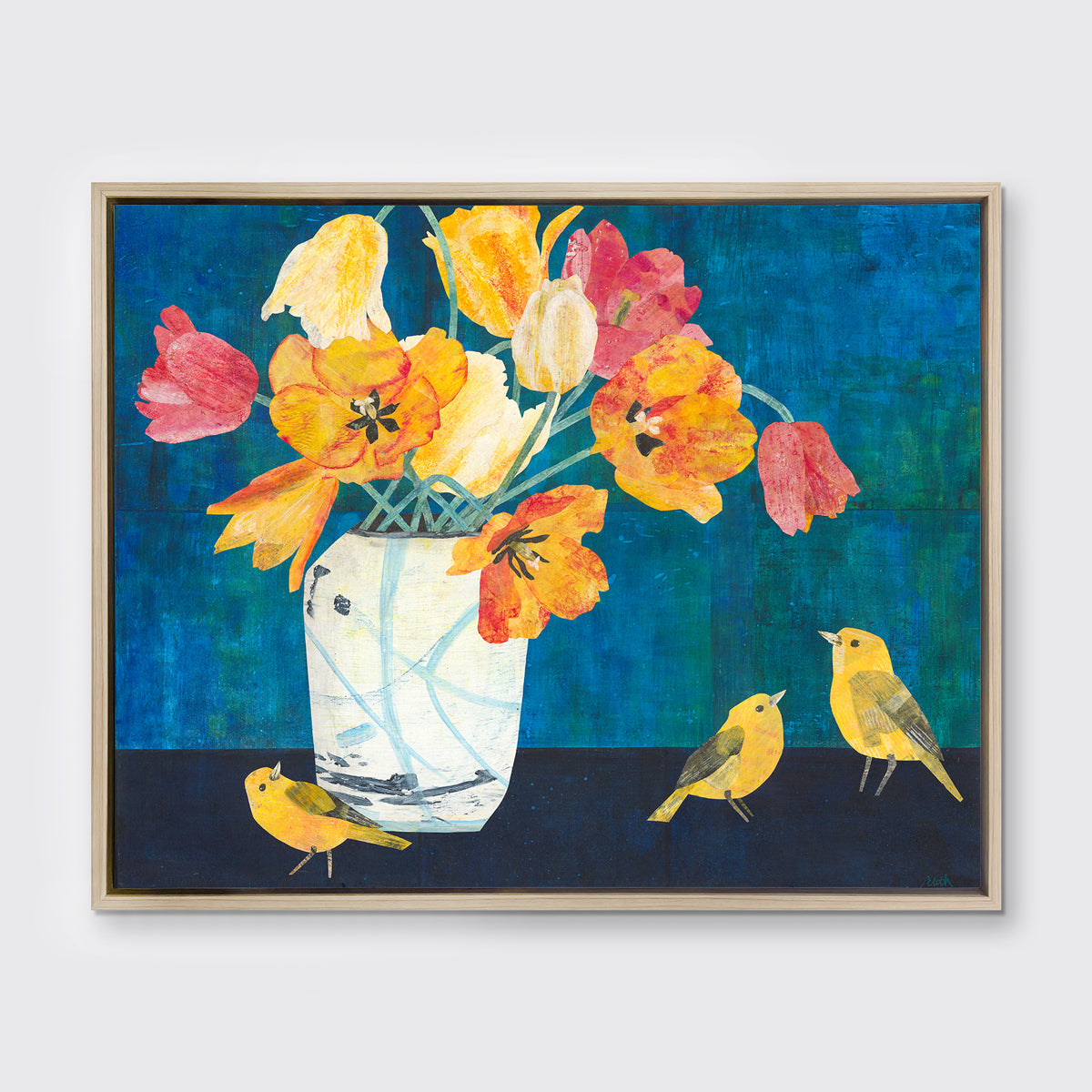 Yellow Warblers - Open Edition Canvas Print