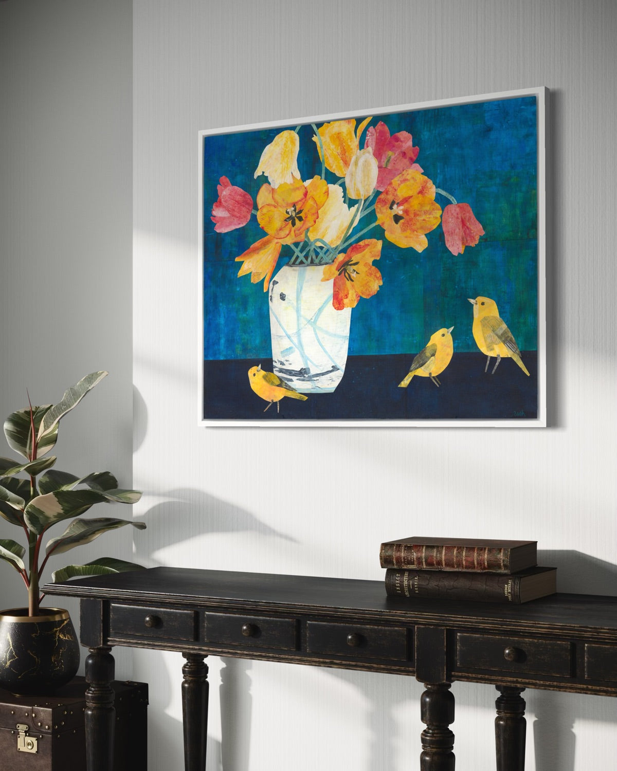 Yellow Warblers - Open Edition Canvas Print