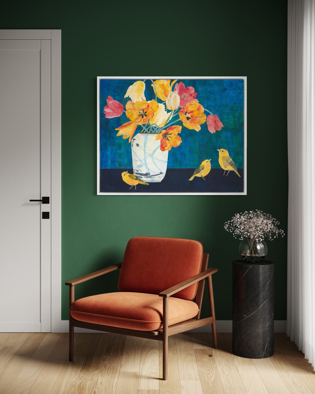 Yellow Warblers - Open Edition Canvas Print