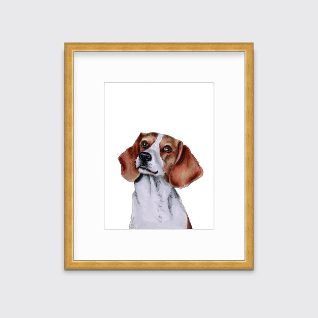 Beagle Open Inquiry The Beagle - Open Edition Paper Print – Sorelle Gallery Fine Art