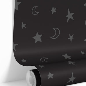 Black and Gray Stars Wallpaper