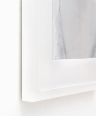 Clean white frame