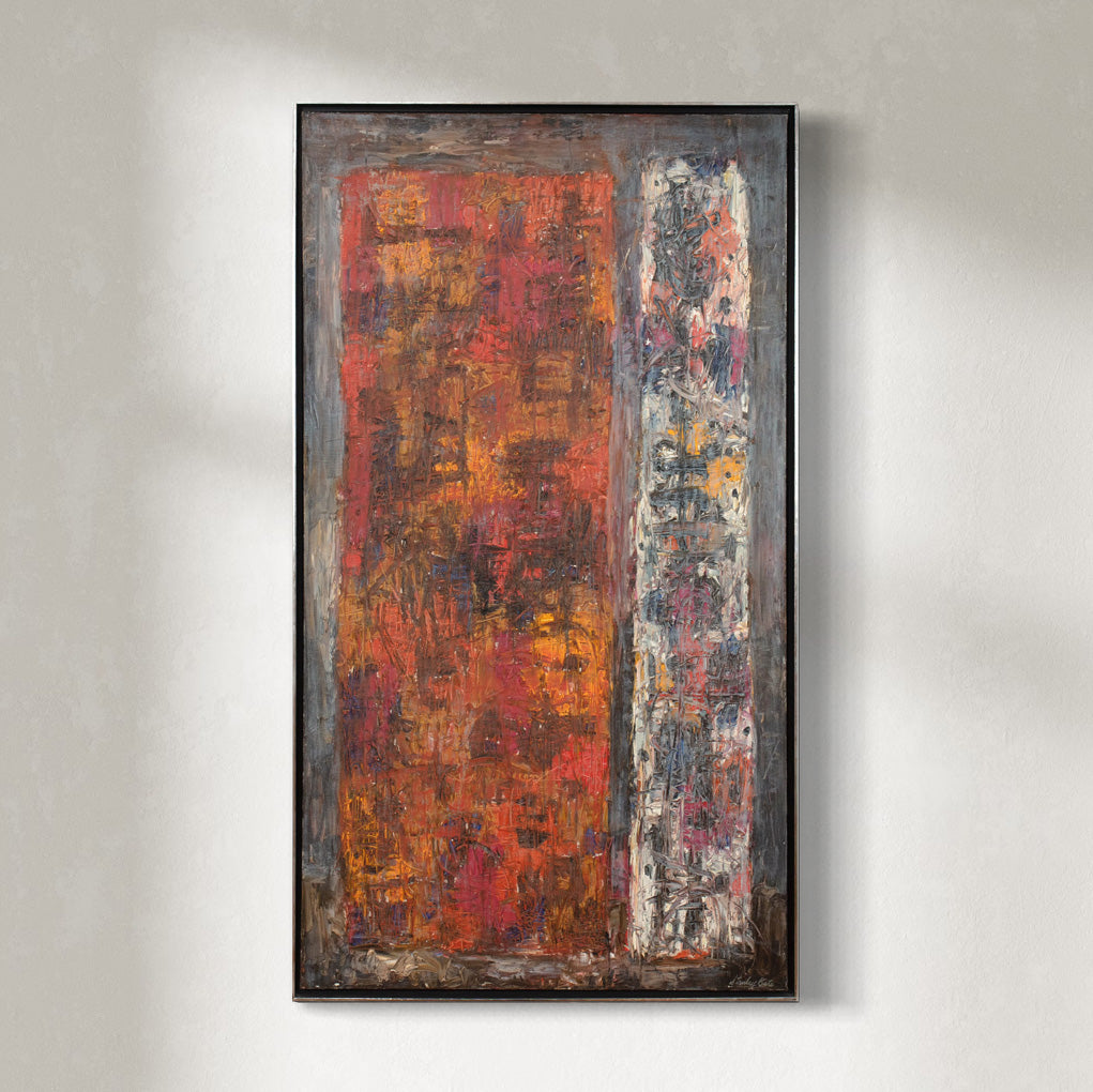 original abstract modern oil painting.
