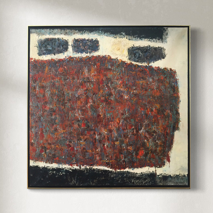 original abstract modern oil painting.