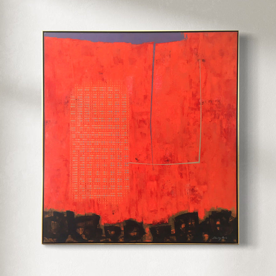 original abstract modern oil painting.