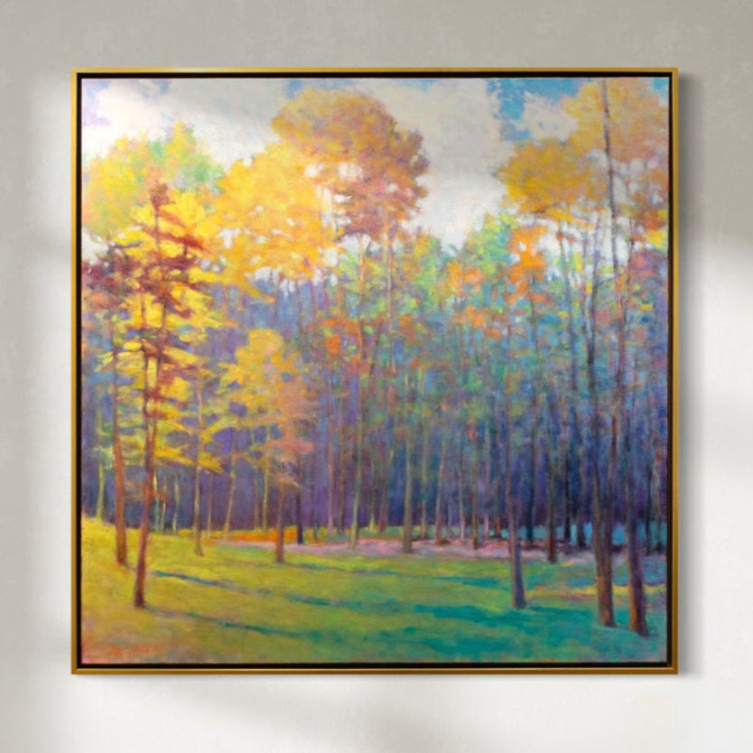 Forest Light into Shade - Original Painting
