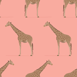 Giraffe Pink Wallpaper