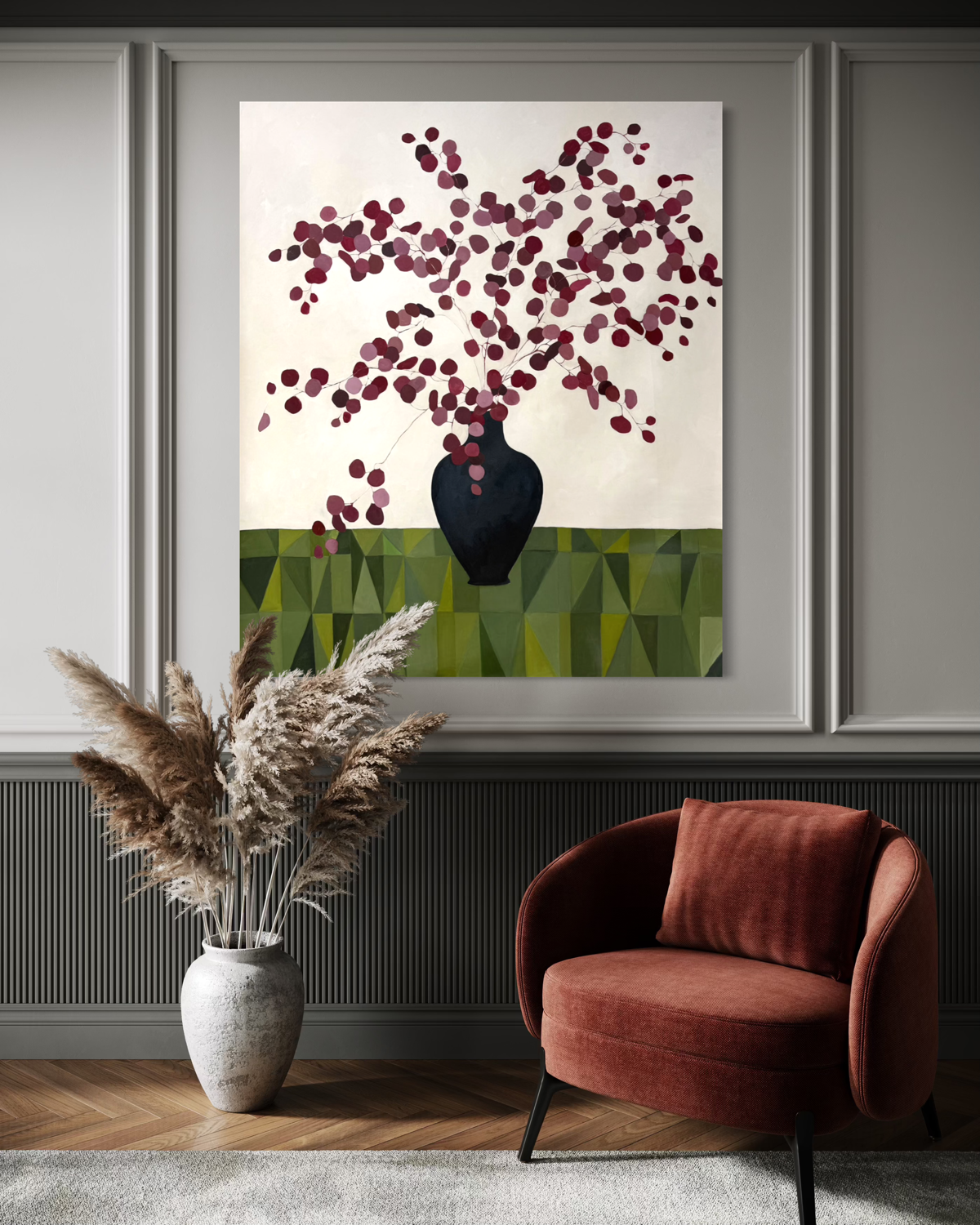 Green Quilt - Original Painting