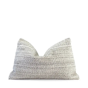Ivory Textured Couch Pillow