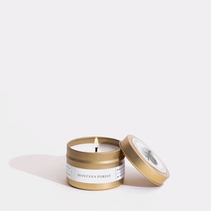 Montana Forest Gold Travel Candle