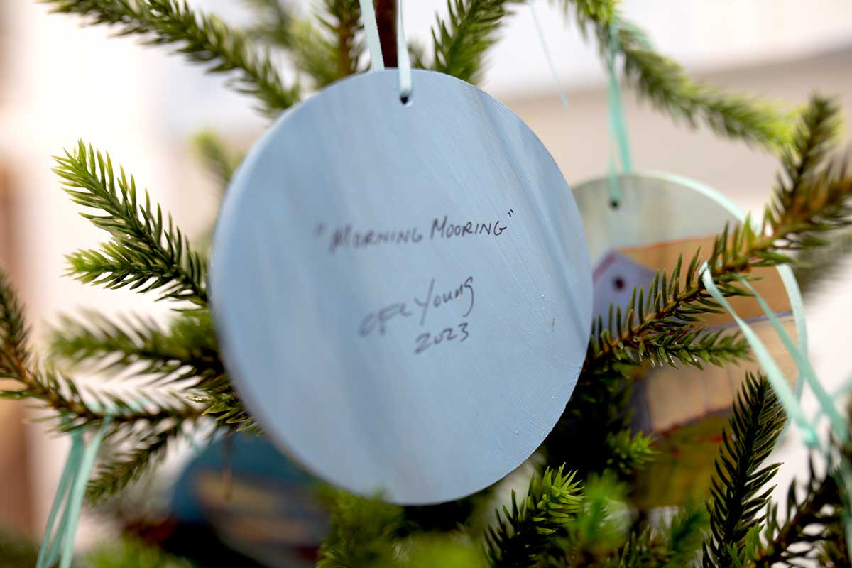 Morning Mooring - Painted Ornament
