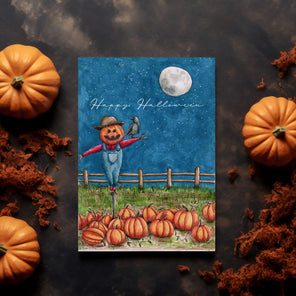 Halloween Pumpkin Patch Greeting Card (Pack of 5)
