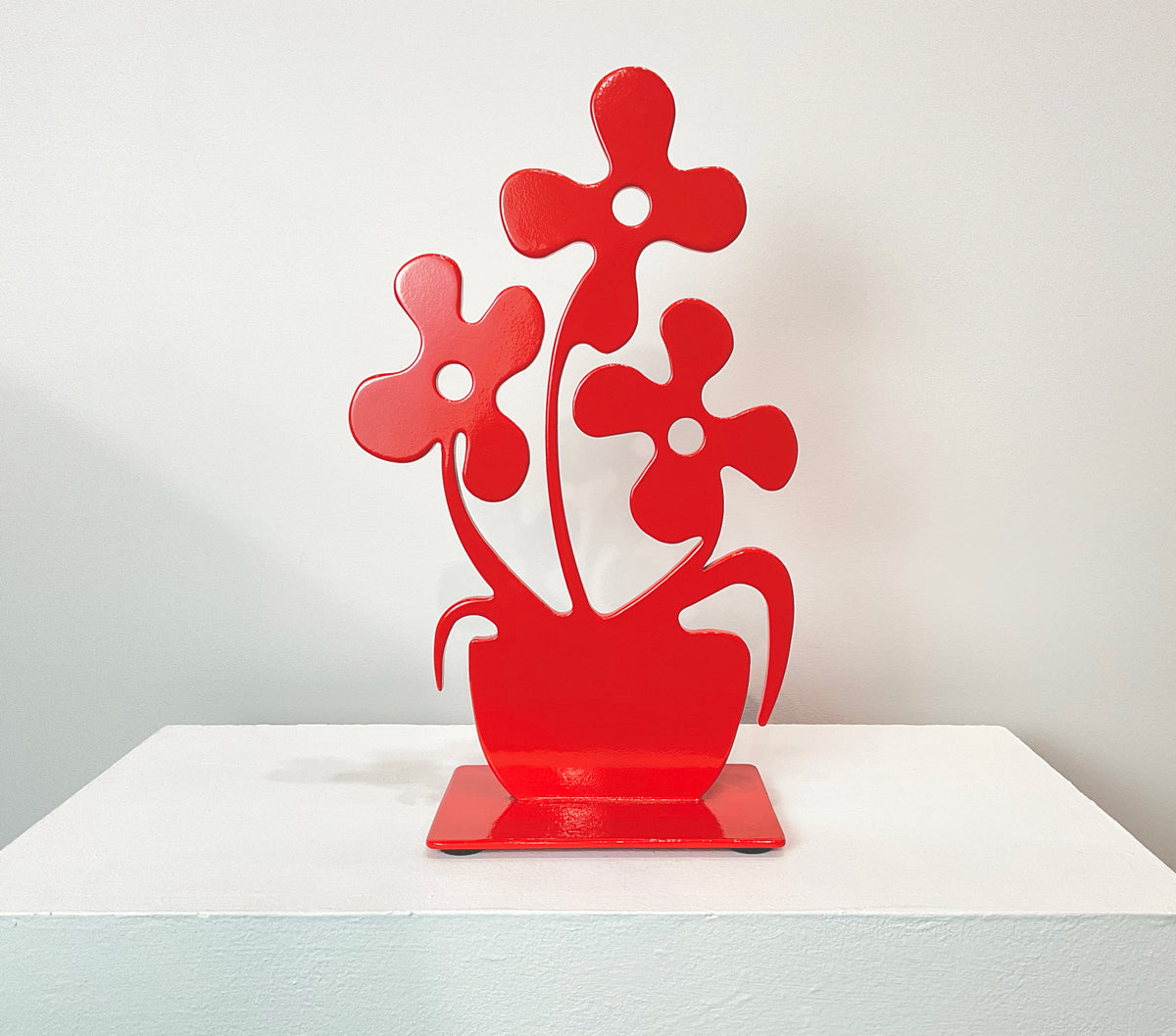 Red Flower - Original Steel Sculpture