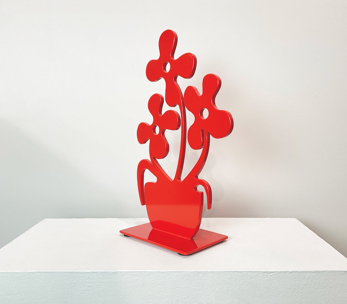 Red Flower - Original Steel Sculpture