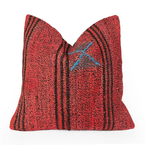 Red Vintage Accent Pillow