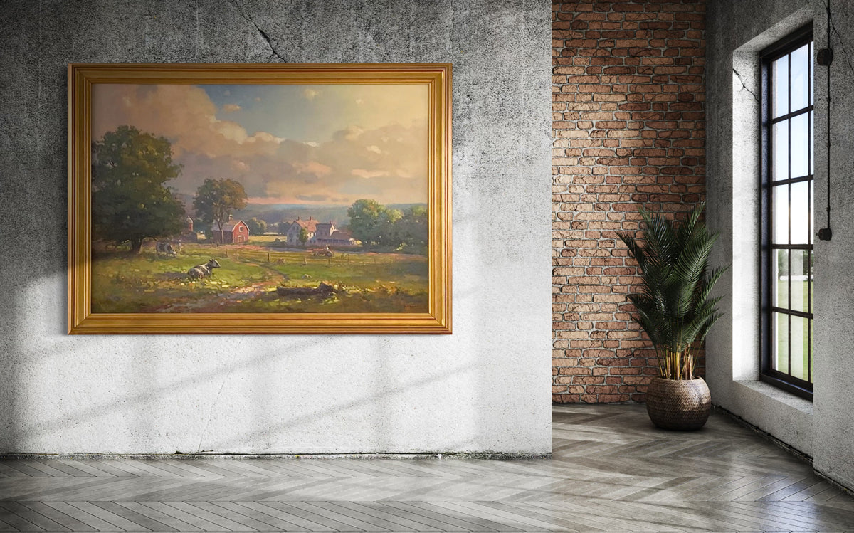 New England Farm - Original Painting *
