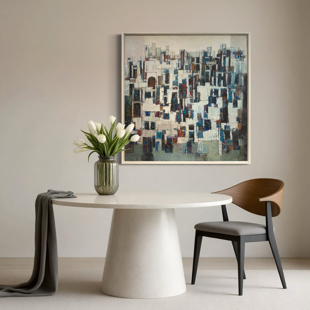 Medieval City - Original Modern Painting