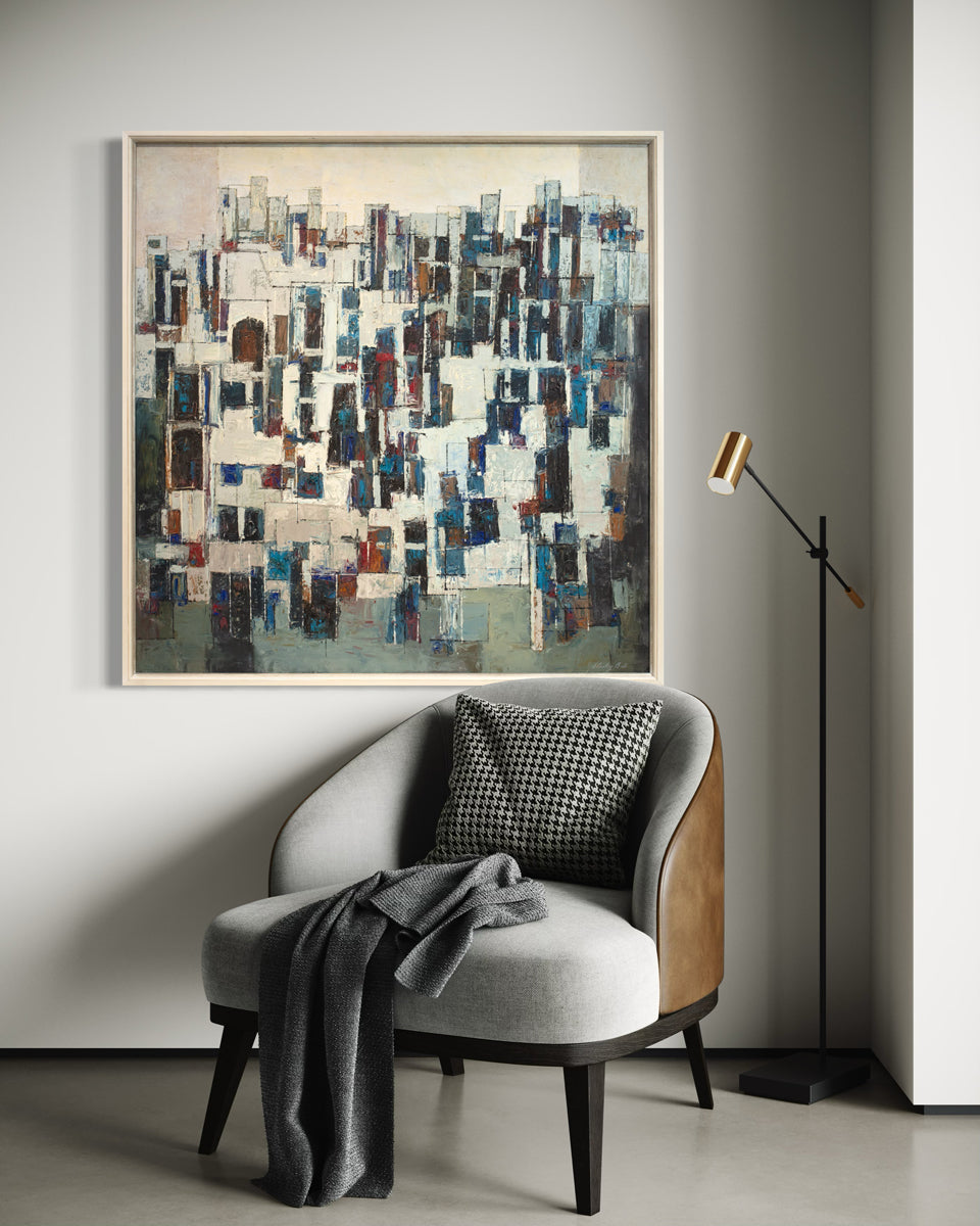 Medieval City - Original Modern Painting